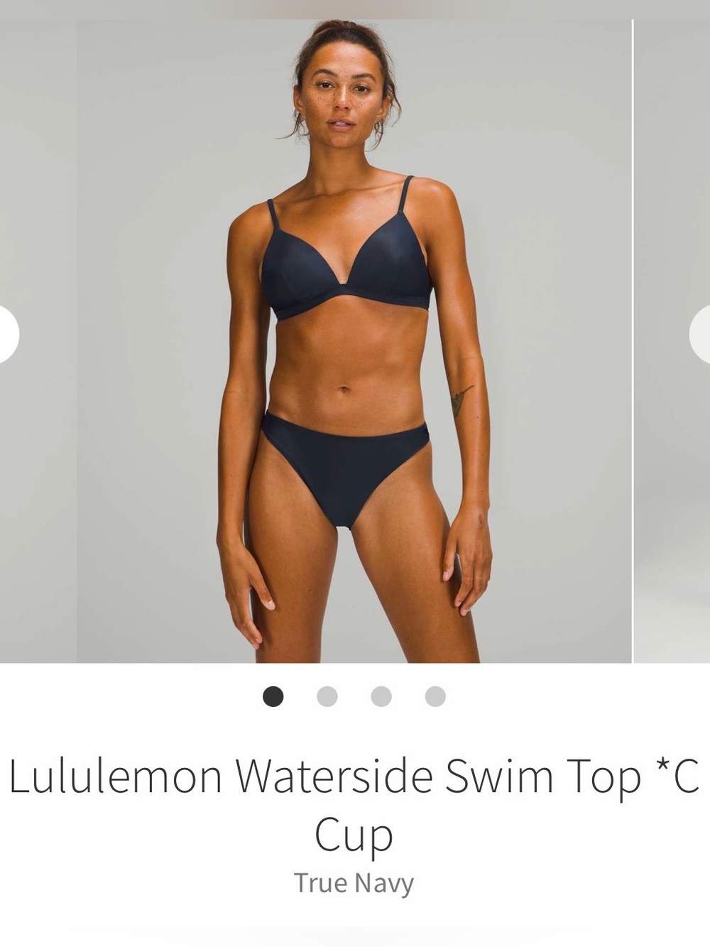 lululemon athletica True Navy Waterside Bikini Set Top
